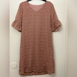 Causal blush pink dress